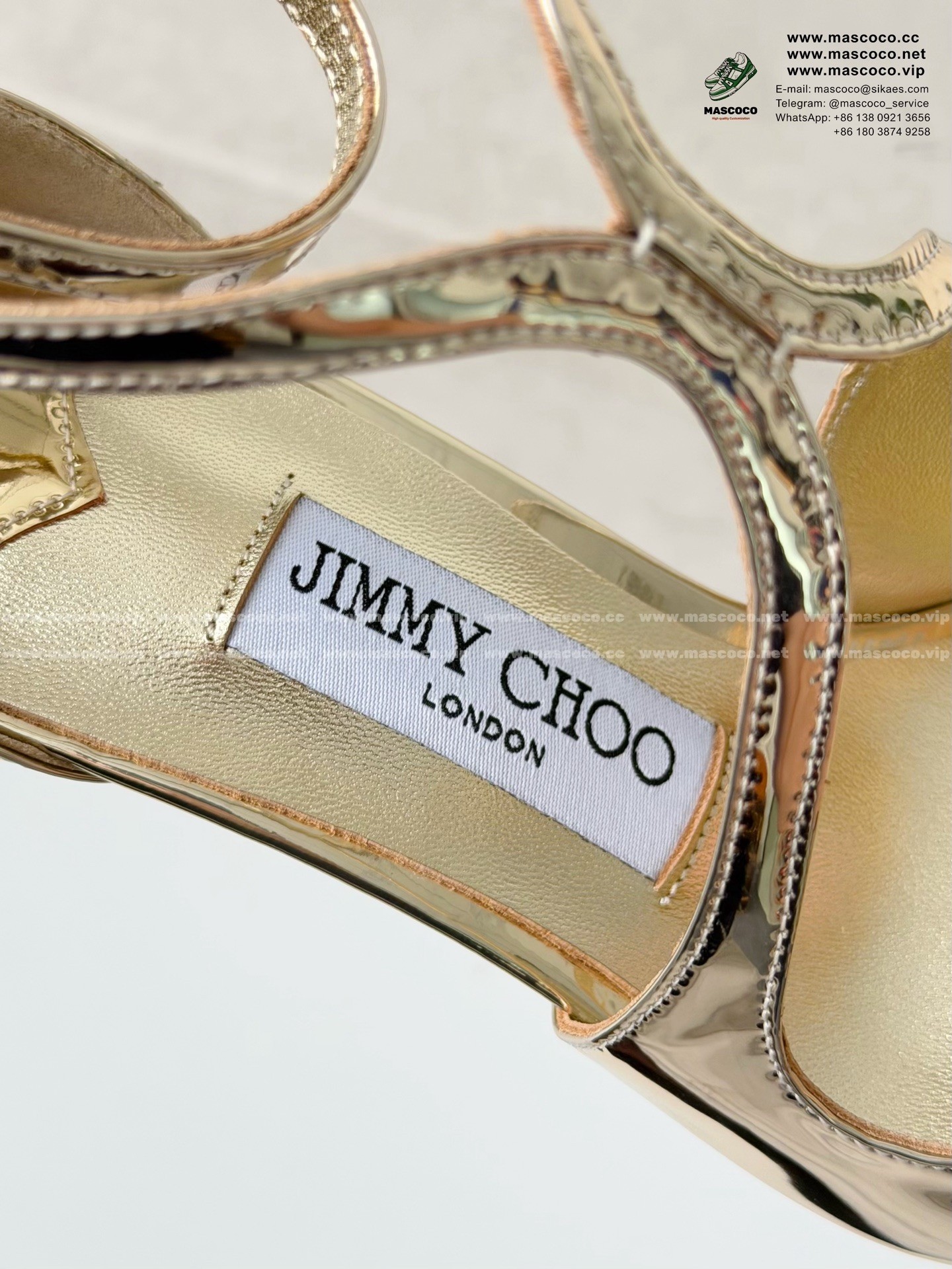 「#6970」Jimmy Choo Azia Buckle High Heels,9.5cm - Image 10
