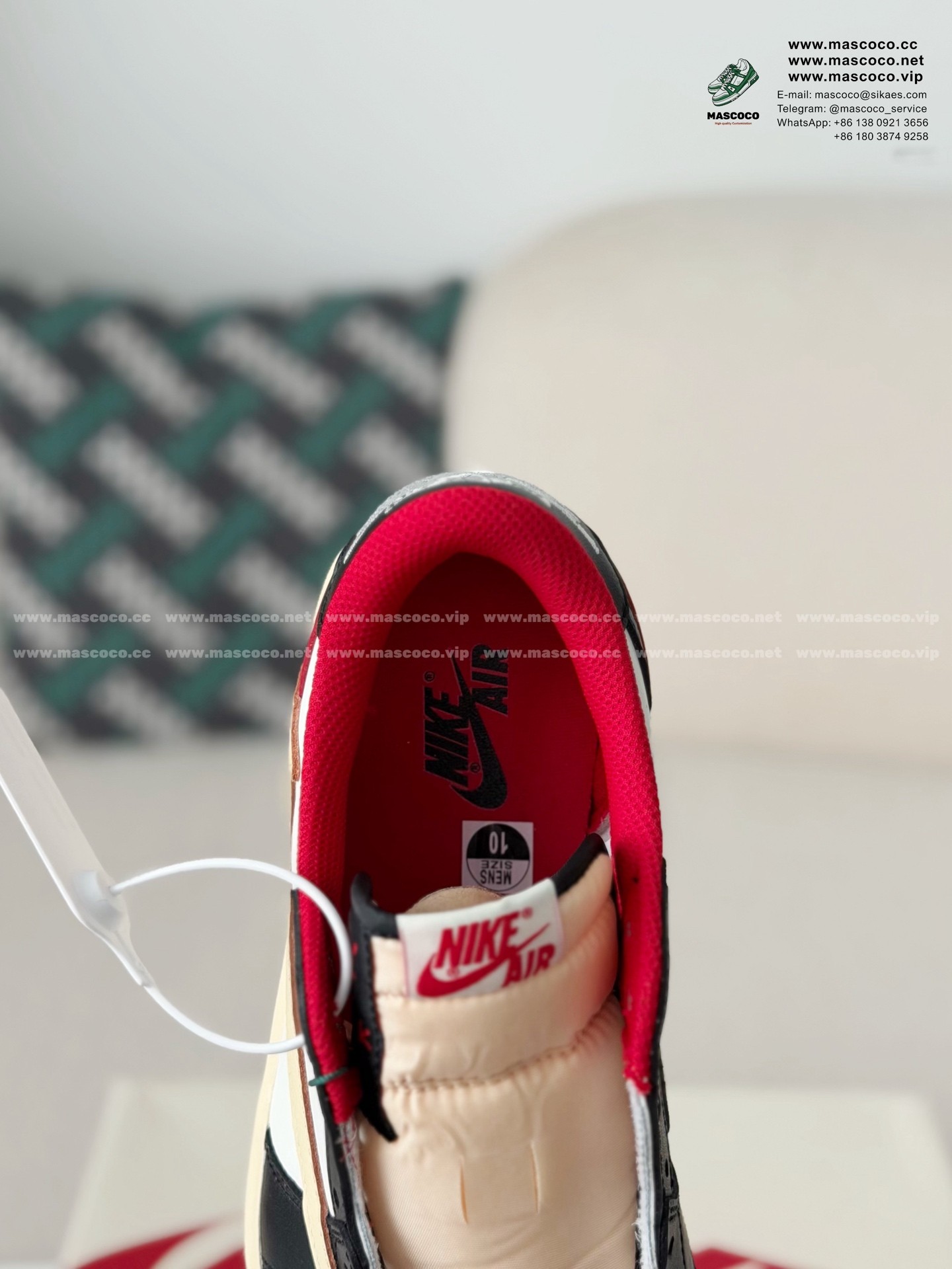 「#6985」Nike AirJordan1 x TravisScott AJ Low - Image 10