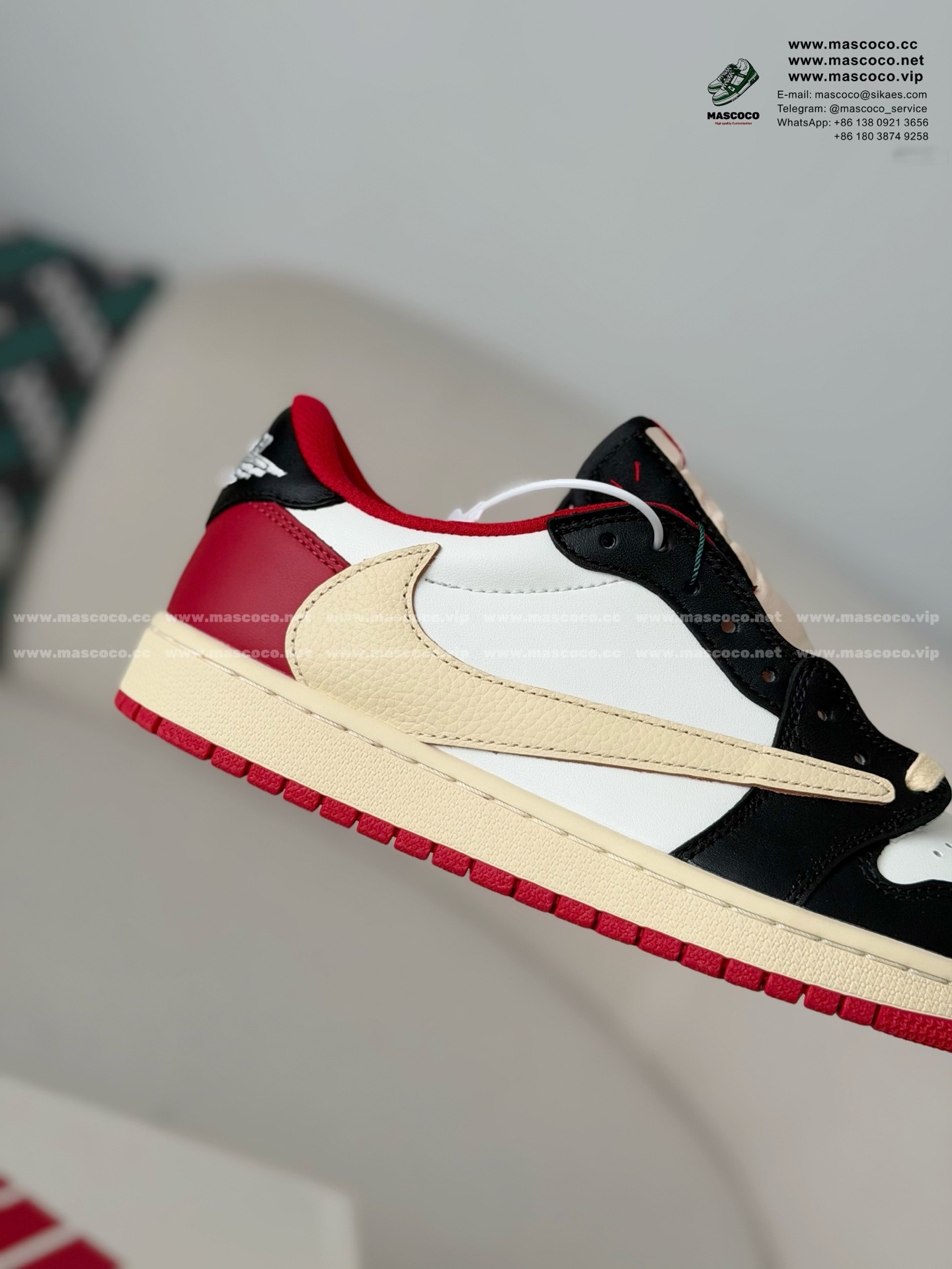 「#6985」Nike AirJordan1 x TravisScott AJ Low - Image 7