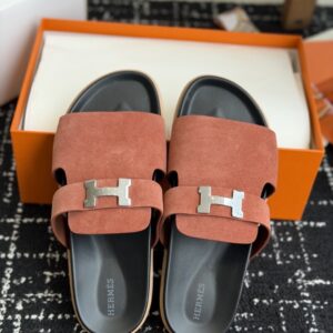 「#7113」Hermes Jaures Suede Sandals