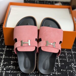 「#7118」Hermes Jaures Suede Sandals