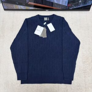 「#7184」Dior Oblique cotton blend jersey crew neck sweater
