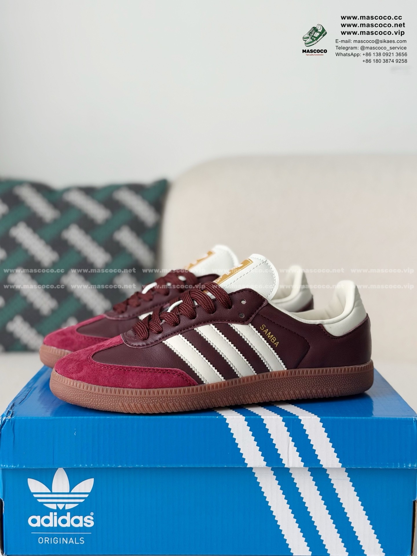 「#7208」ADIDAS Originals Samba Pony Tonal Low-top Sneakers