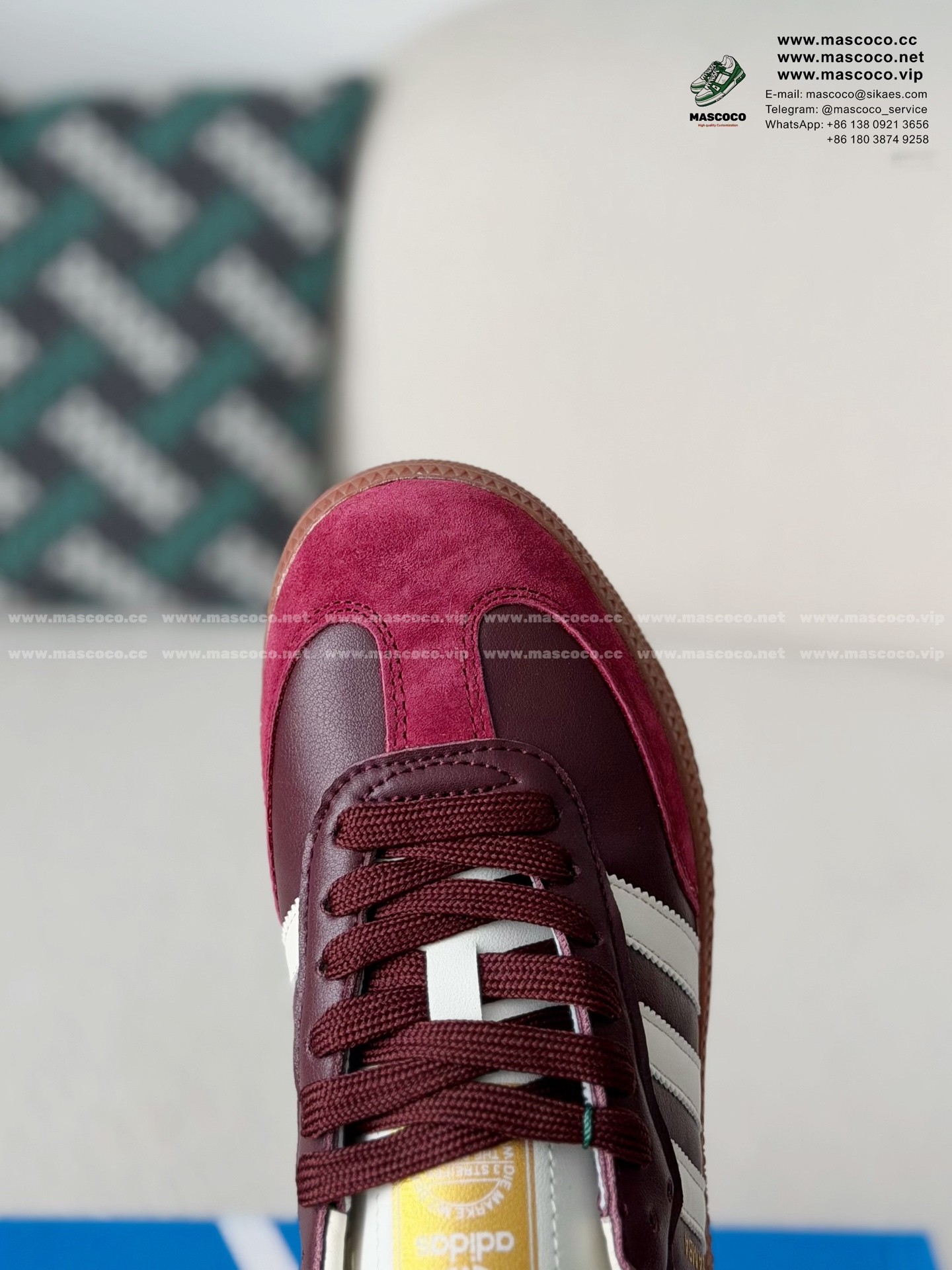 「#7208」ADIDAS Originals Samba Pony Tonal Low-top Sneakers - Image 9