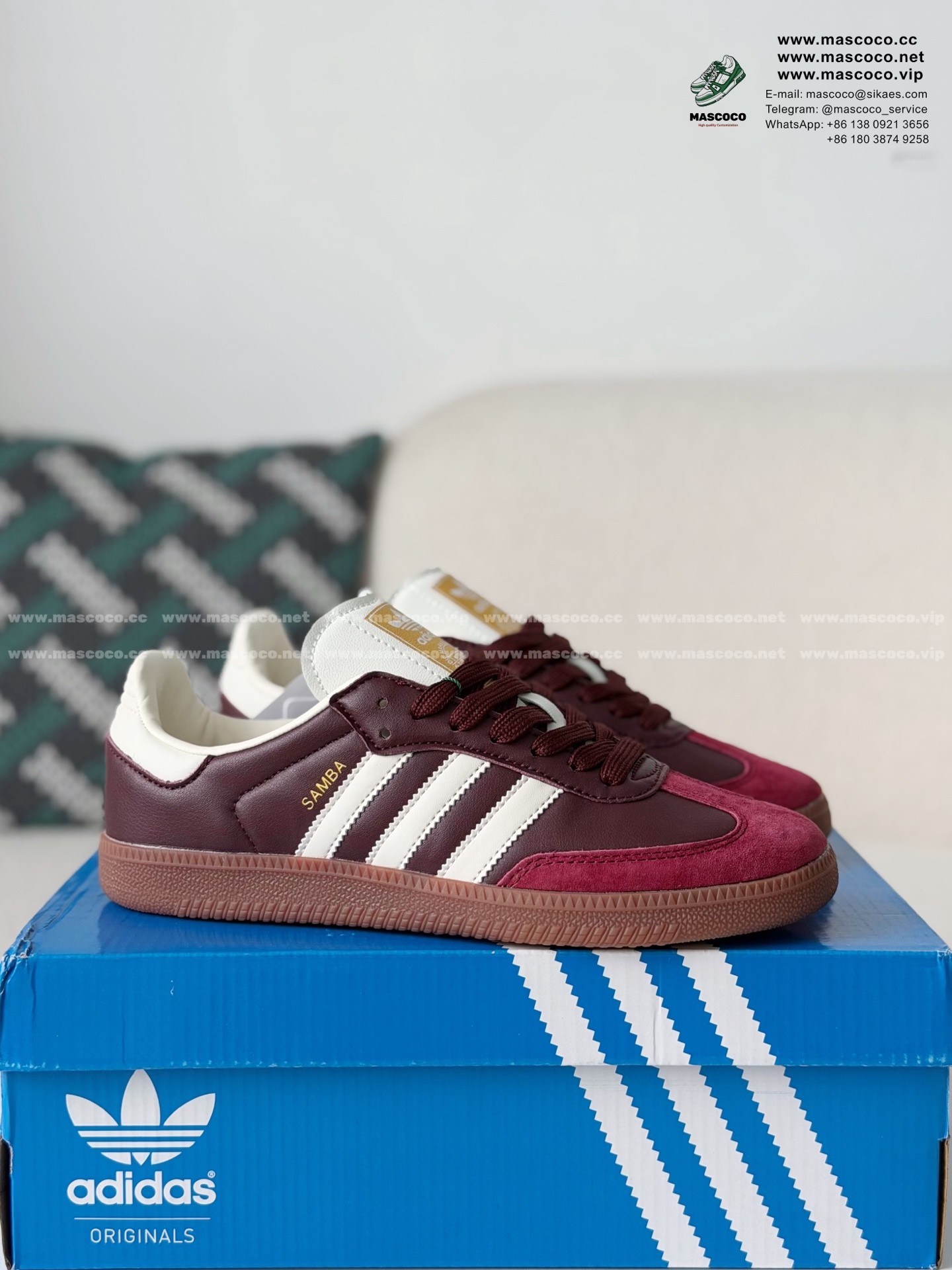「#7208」ADIDAS Originals Samba Pony Tonal Low-top Sneakers - Image 2