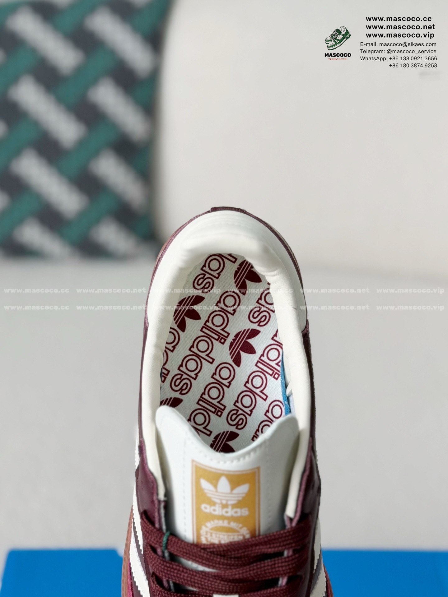 「#7208」ADIDAS Originals Samba Pony Tonal Low-top Sneakers - Image 8