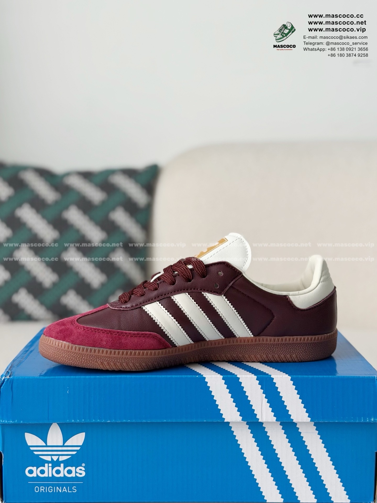 「#7208」ADIDAS Originals Samba Pony Tonal Low-top Sneakers - Image 4