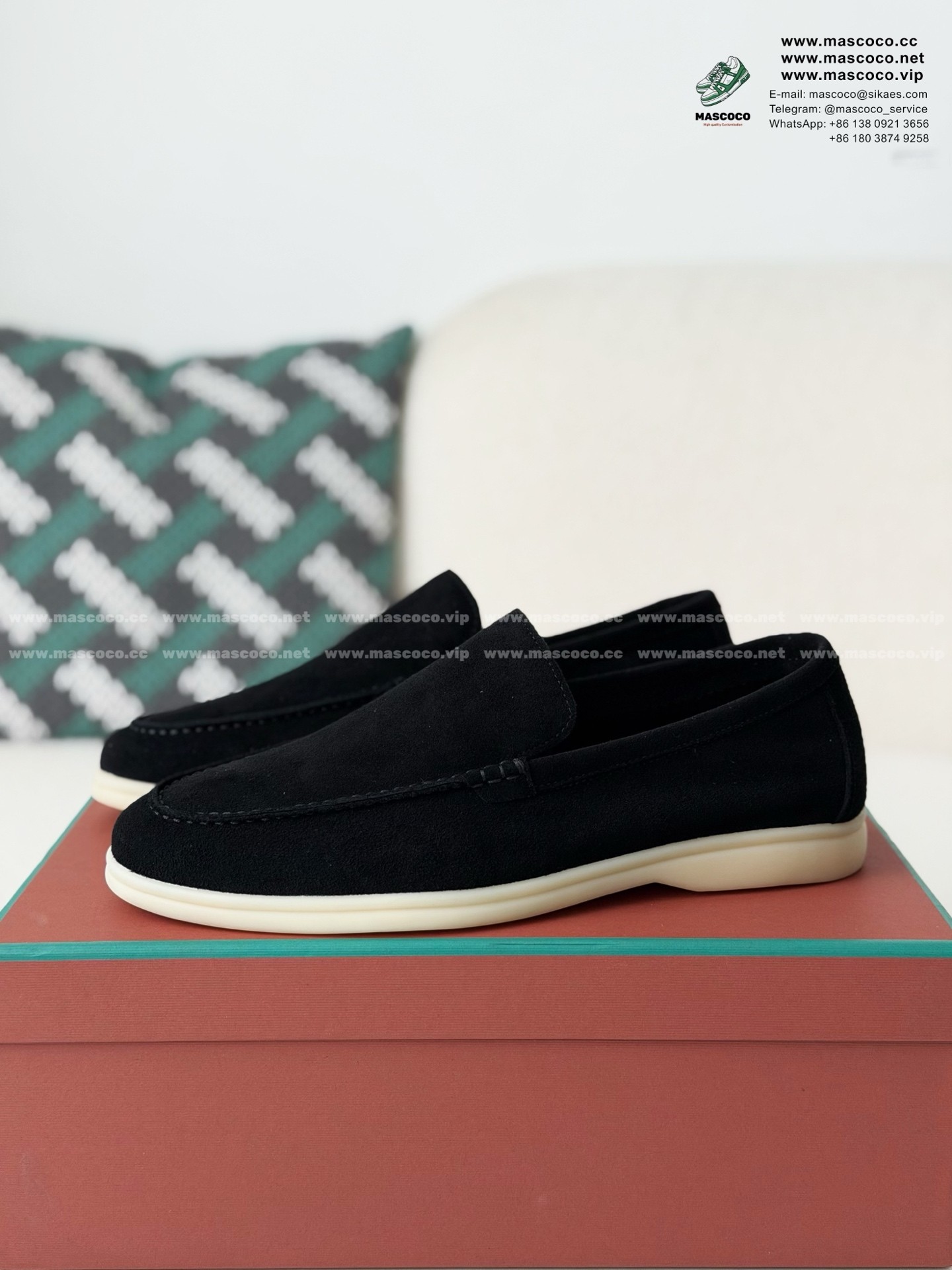 「#7247」Loro Piana Summer Charms Walk Moccasin Shoes