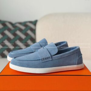 「#5187」Hermes Faux Suede Loafers