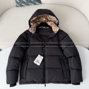 「#7305」Burberry FW25 Detachable-Sleeve Hooded Down Jacket
