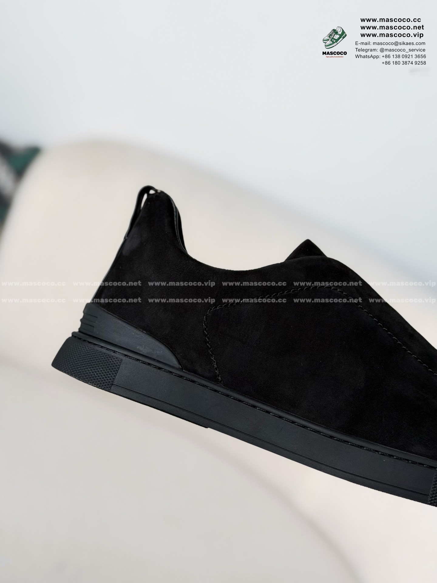 「#7368」Zegna Triple Stitch Sneakers - Image 7