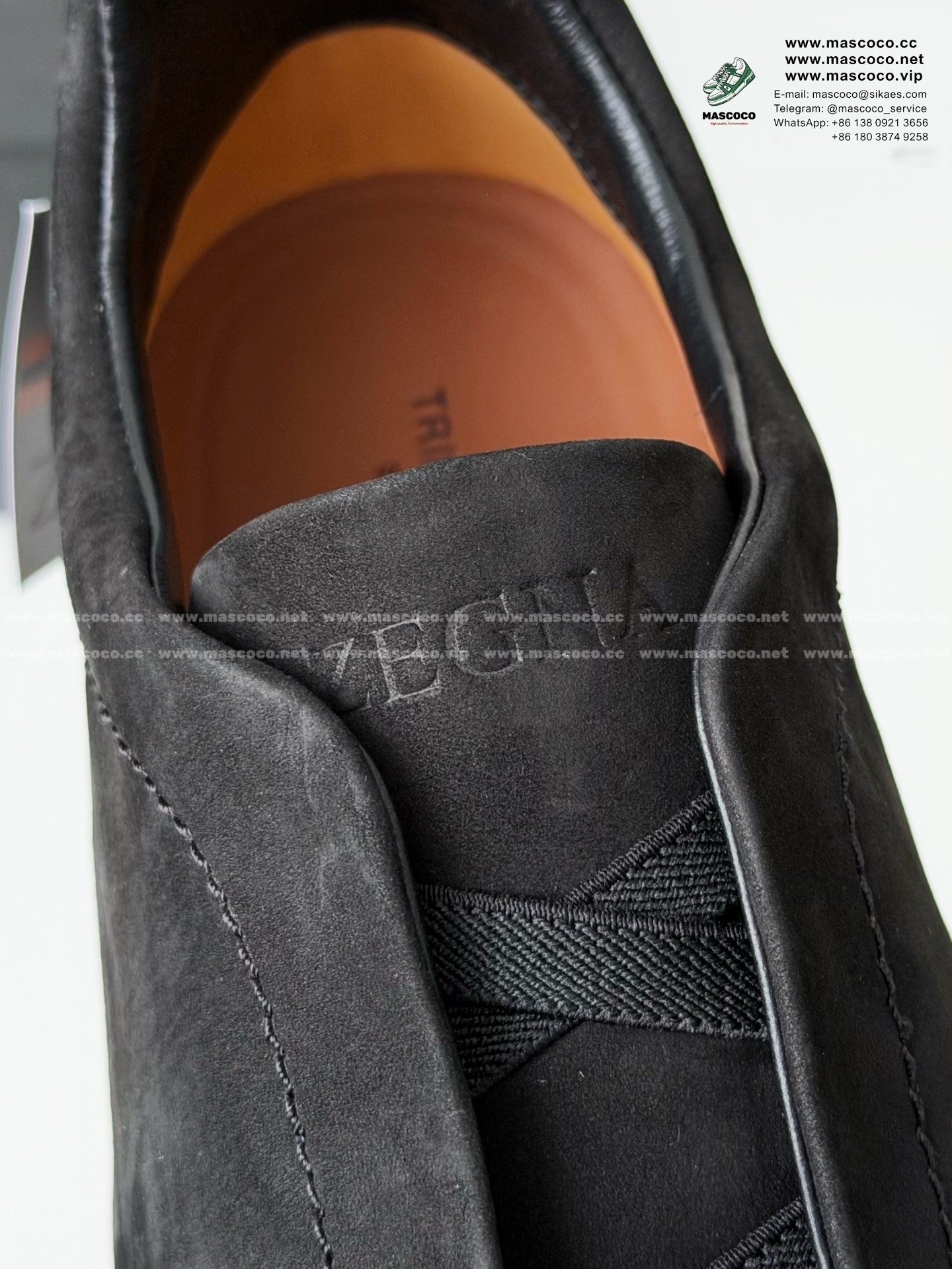 「#7368」Zegna Triple Stitch Sneakers - Image 10