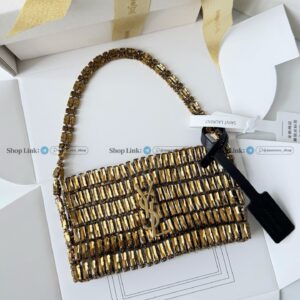 「#7369」YSL Evening Swarovski Crystal Rhinestone Handbag, with Solid Steel Hardware Size：18*7.5*2.5cm